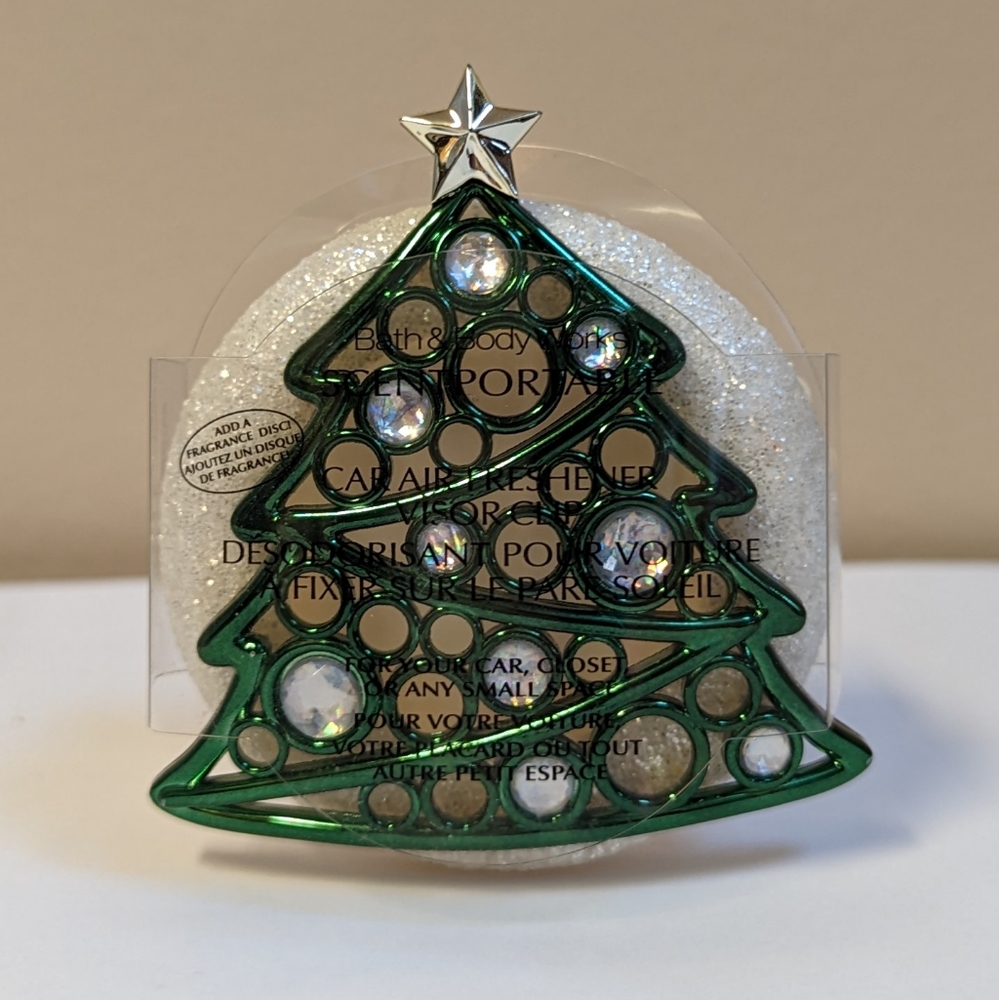 4 /$25 Bath & Body Works Scentportable Christmas Tree Air Fresheners Visor Clip